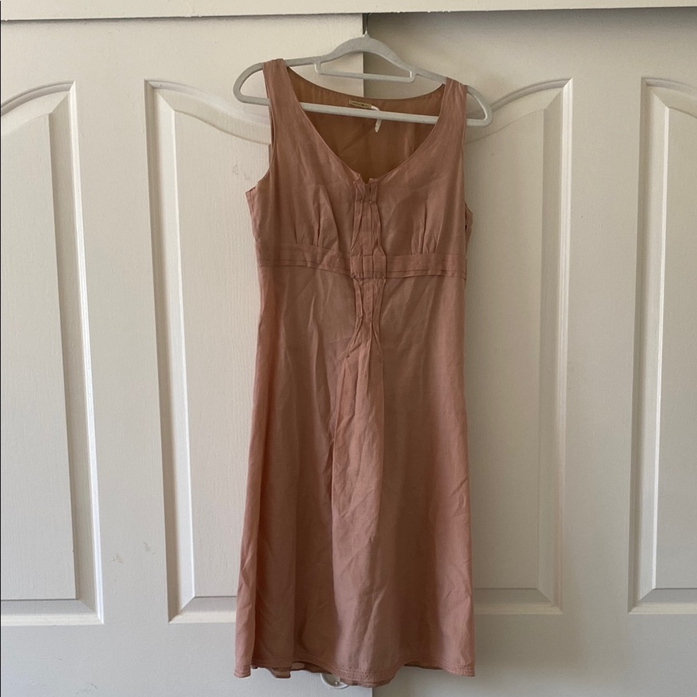 MAXSTUDIO Elegant Pink Sleeveless Dress. Size XS